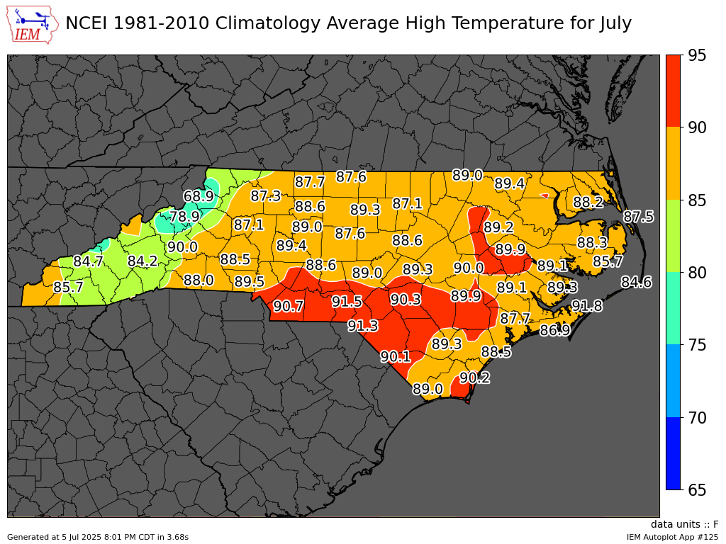 month:jul::sector:state::src:ncdc_climate81::state:NC::opt:both::var:avg_high::cmap:jet::dpi:100.png