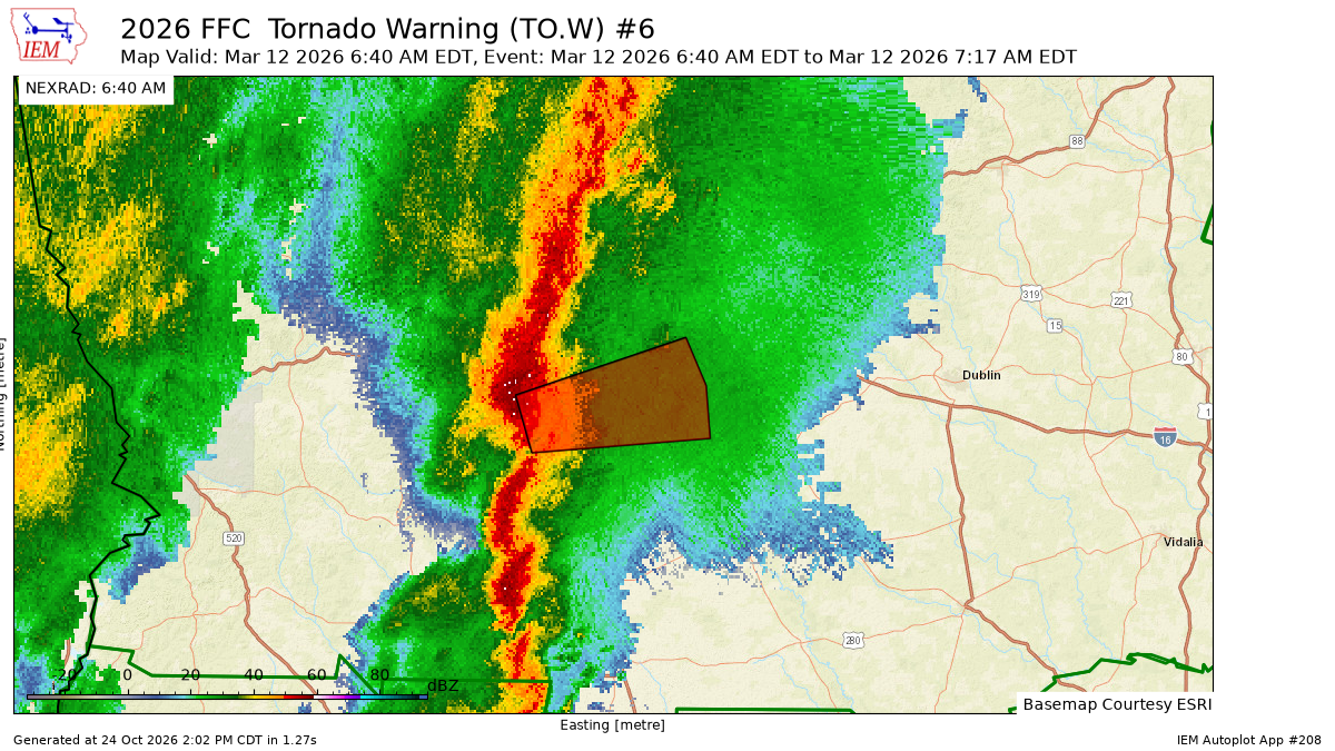Kffc 2 KFFC Tornado Warning #6