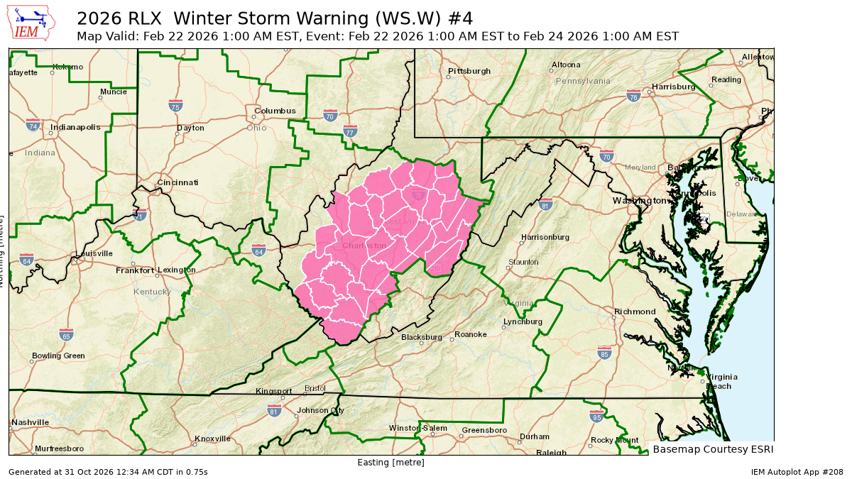 KRLX Winter Storm Warning #4