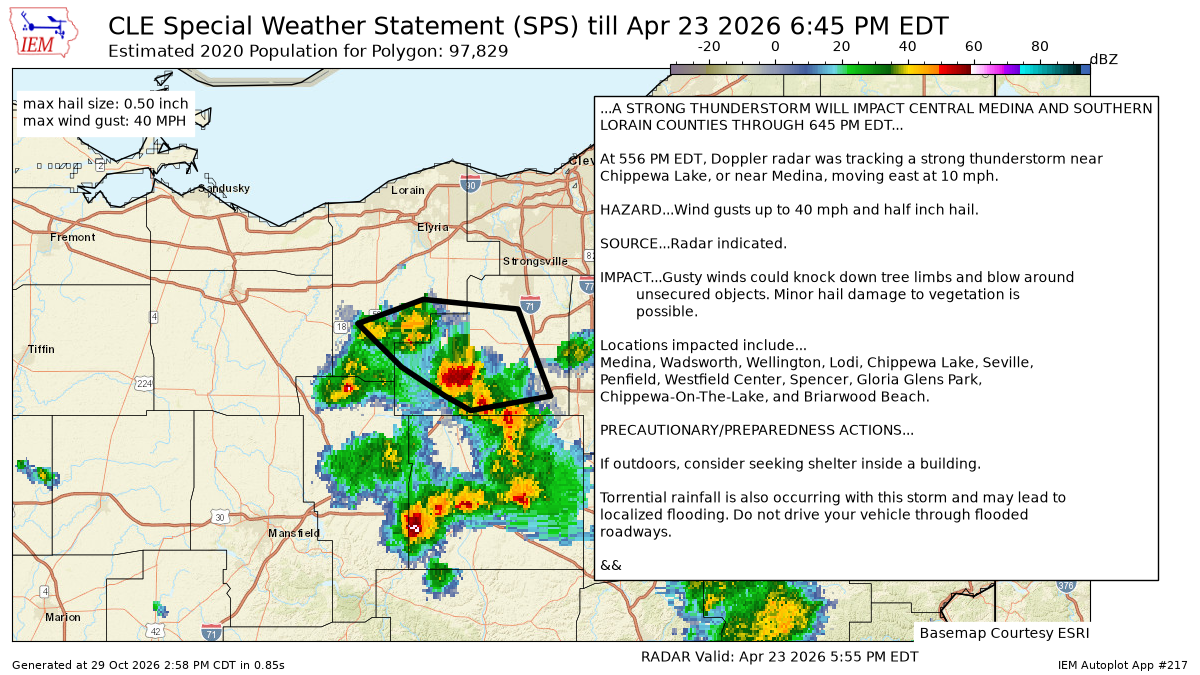 IEM :: SPS from NWS CLE