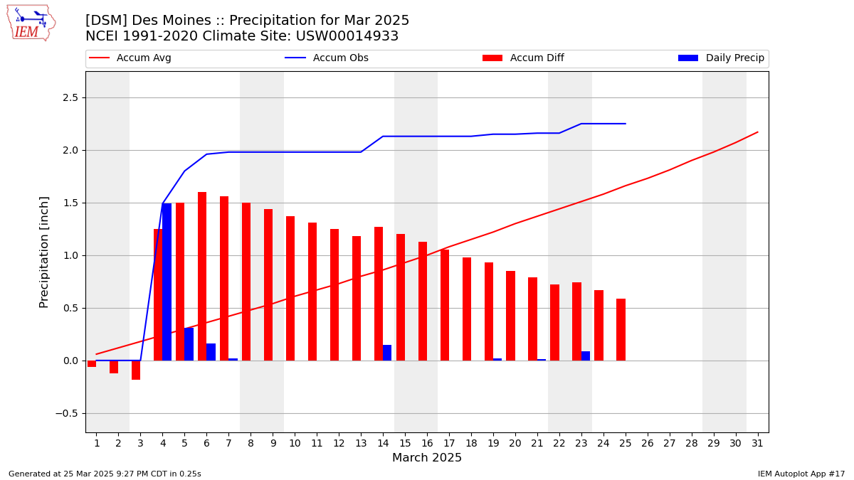 Daily Rainfall Chart